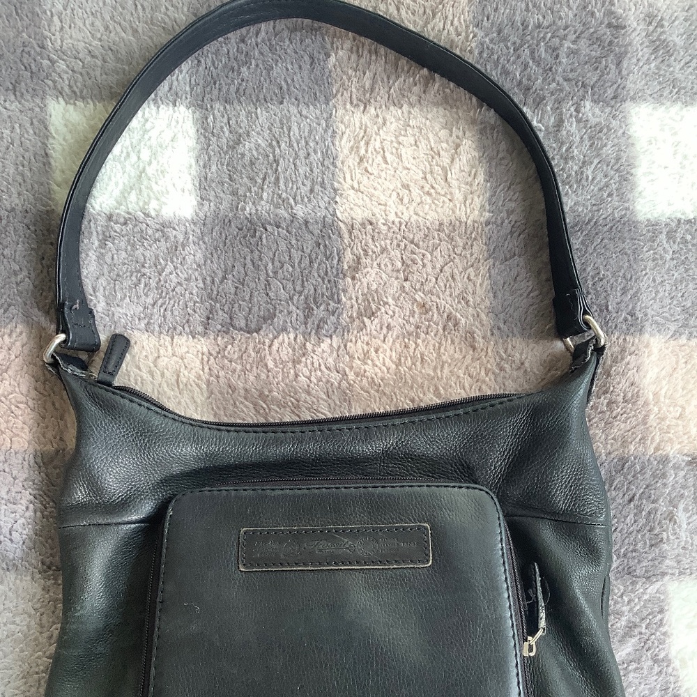 Fossil 78052 Shoulder Bag Black Genuine leather.